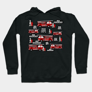 Fun Kids Firefighter Gifts, Firetrucks and Dalmations Hoodie